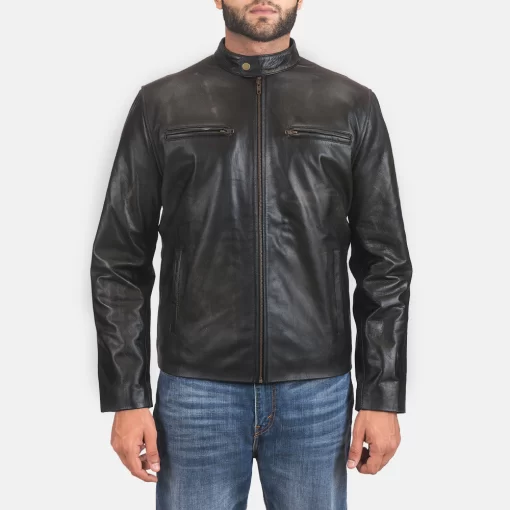 Men Pelle Pelle Black Motorcycle Jacket | Pelle Pelle Store