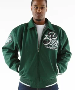 Pelle Pelle Dark Green MB Benjamin Jacket | Wool Jacket