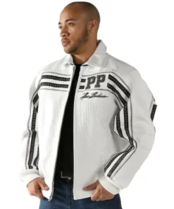 Pelle Pelle Men World Renown Leather Jacket | White Jacket